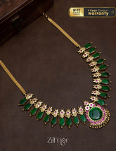 AG101496  - Gold tone Nagapadam Necklace